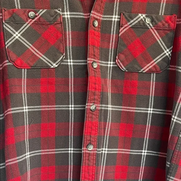 Ruff Hewn Red and Black Checkered Men's Shirt - Picture 4 of 5